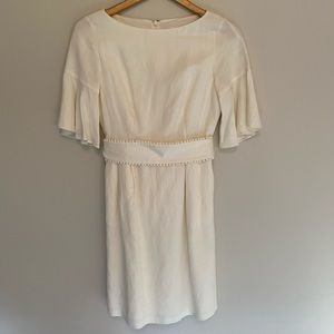 Eliza J women’s white Linen Dress Small